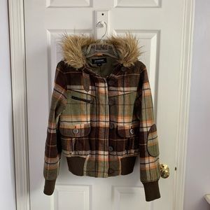 CoffeeShop NYC Plaid Coat